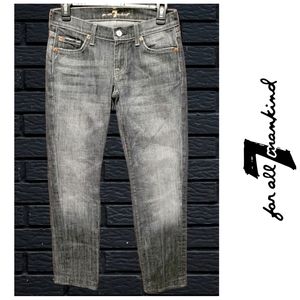 Seven For All Mankind Bootcut Black Wash Jeans